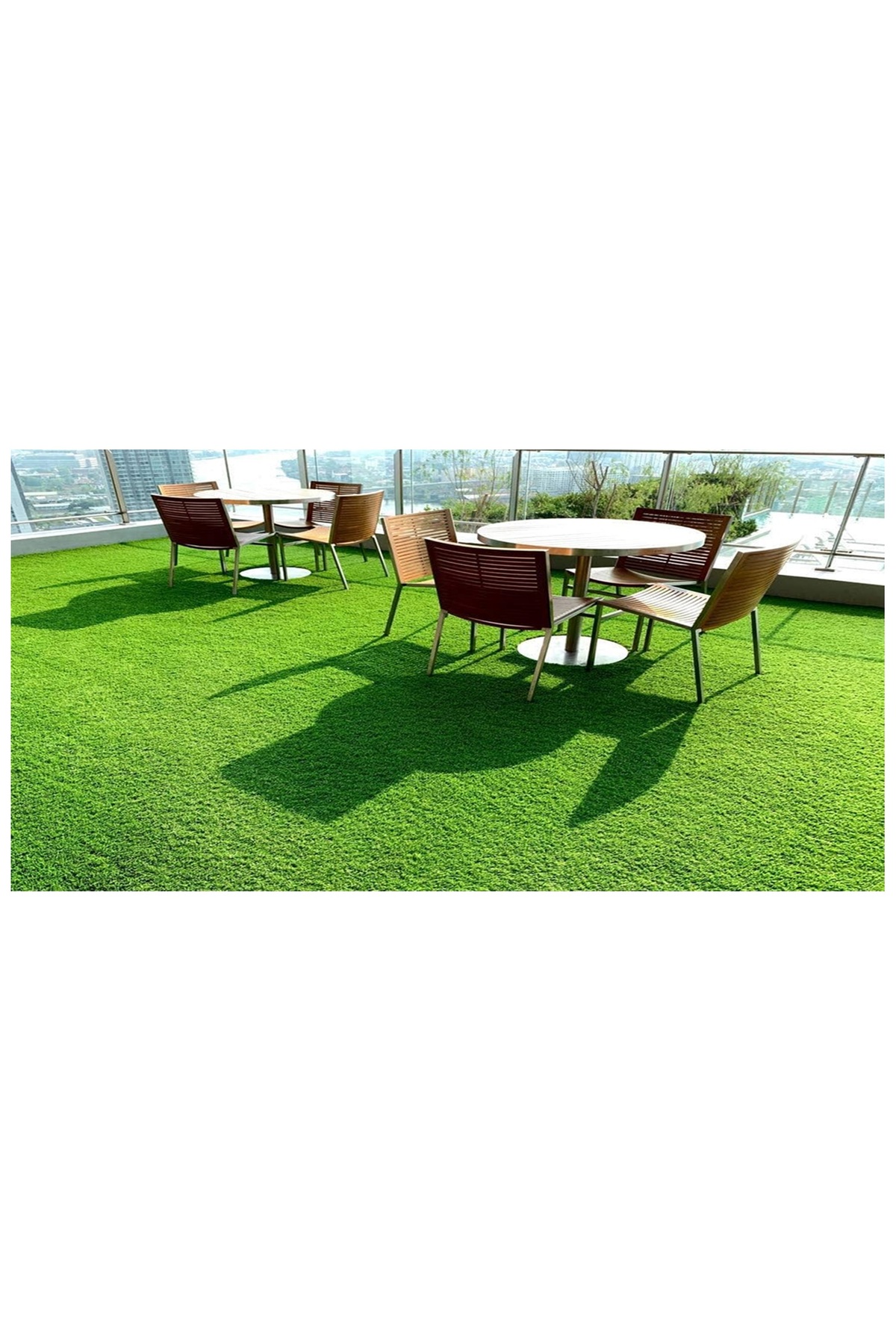 1x 16 metre Çim Halı 7 mm Yeşil Balkon Çim Halı Bahçe Yapay Sunni Dekoratif Çim Halı