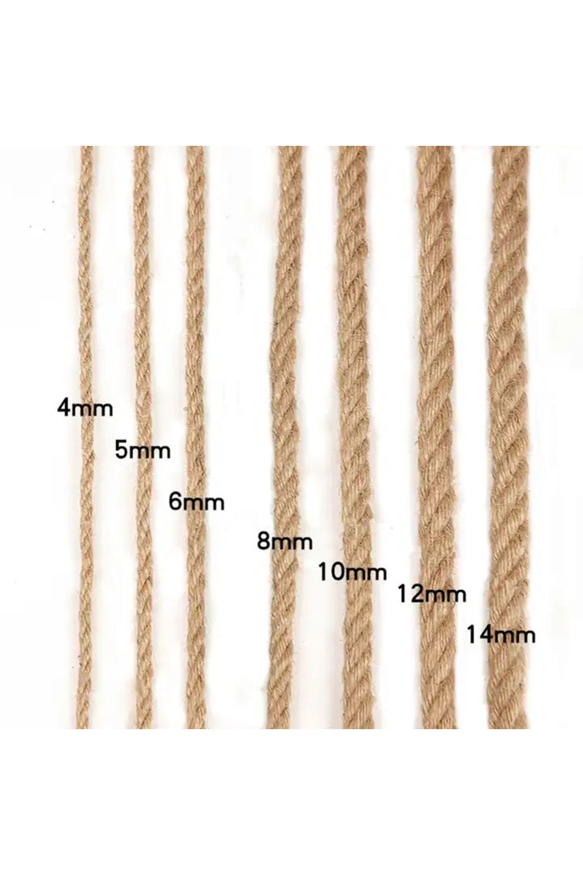 12 mm 75 Metre Jüt Halat Kendir İp Hasır Urgan