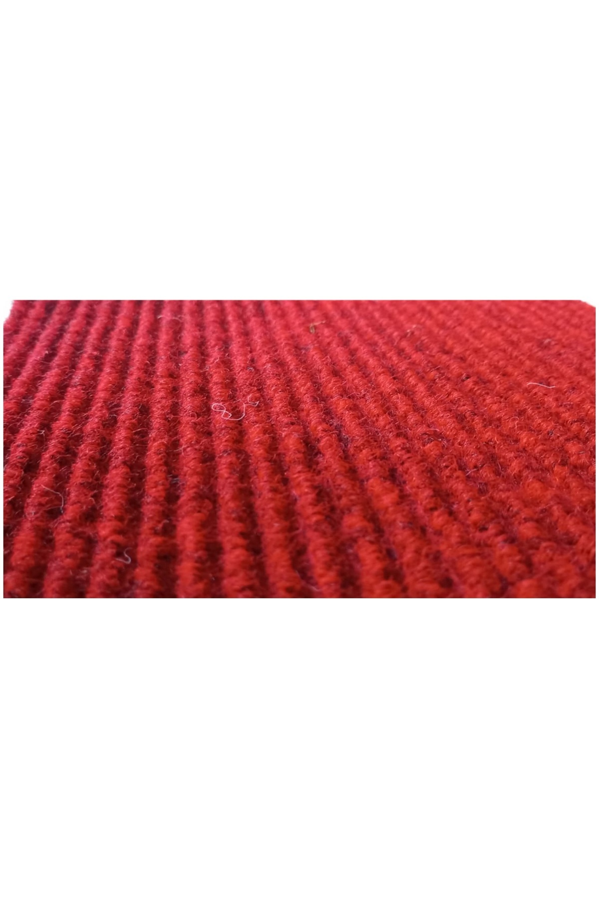 Çelik Halı 1 x 18 metre Kırmzı Kaymaz Taban Kesme Yolluk Iş Yeri Ofis Oto Paspası kaliteli