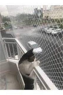 2X21 Metre Kedi Filesi Balkon Filesi Sık Dokuma Kalın kuş filesi 2 MİLİM