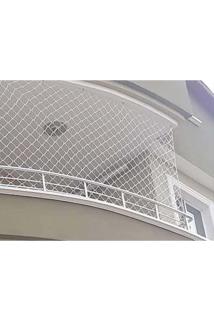 6 Mm 3,50 X 10 Metre (göz 5 Cm) Balkon Güvenlik Filesi Çocuk Emniyet Ağı Merdiven Güvenlik Ağı