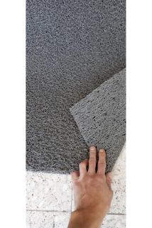 GRİ Kıvırcık Paspas Su Emici Kapı Önü Paspas Kaymaz Taban 14 mm kıvırcık yolluk