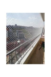 2.50 X 19mt Montaj Mağzemeli Kedi Güvenlik Filesi Balkon Kapama Ağı Kalın Kuş Kedi Ağı