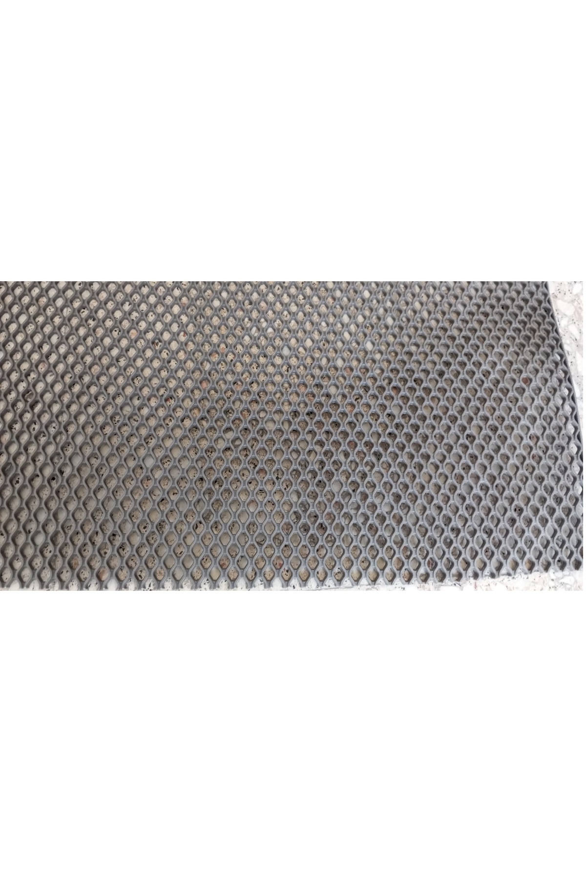 GRİ ISLAK ZEMİN MATI Banyo İçi Önü KAYDIRMAZ PVC PASPAS Yolluk PETEK MAT
