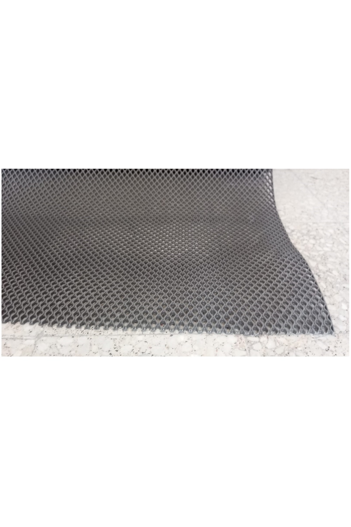 GRİ ISLAK ZEMİN MATI Banyo İçi Önü KAYDIRMAZ PVC PASPAS Yolluk PETEK MAT