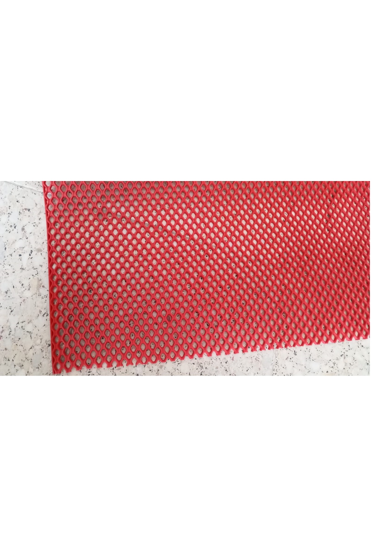 KIRMZI ISLAK ZEMİN MATI Banyo İçi Önü KAYDIRMAZ PVC PASPAS Yolluk PETEK MAT